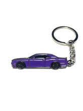 Load image into Gallery viewer, Drift Pins Dodge Challenger Keychains - Purple Alternate Image