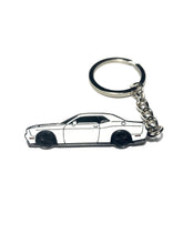 Load image into Gallery viewer, Drift Pins Dodge Challenger Keychains - White Alternate Image
