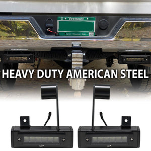 Race Sport RS LED Hitch Bar Backup Light Dodge Ram 3500 (13-23) Blacked Out or Clear