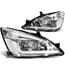 Load image into Gallery viewer, DNA Headlights for Honda Accord (2003-2007) with LED DRL - Black or Chrome Housing Alternate Image