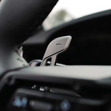 Load image into Gallery viewer, JQ Werks Madtrace Clubsport Magnetic Paddle Shifters for Porsche 991 / 982 / 992 / 971 / 958 / 95B / PO536 Carbon Fiber / Black or Gunmetal Aluminum Alternate Image