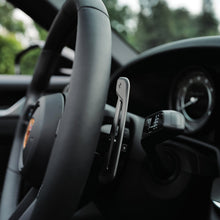 Load image into Gallery viewer, JQ Werks Madtrace Clubsport Magnetic Paddle Shifters for Porsche 991 / 982 / 992 / 971 / 958 / 95B / PO536 Carbon Fiber / Black or Gunmetal Aluminum Alternate Image