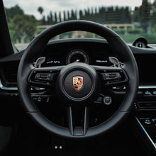 Load image into Gallery viewer, JQ Werks Madtrace Clubsport Magnetic Paddle Shifters for Porsche 991 / 982 / 992 / 971 / 958 / 95B / PO536 Carbon Fiber / Black or Gunmetal Aluminum Alternate Image