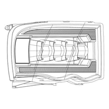Load image into Gallery viewer, AlphaRex LED Projector Headlights Dodge Ram (02-05) [3D Ice-Cube LED - NOVA Series w/ DRL] Black / Chrome / Jet Black Alternate Image