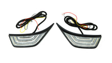Load image into Gallery viewer, OLM LED Fender Vent Sequential Sidemarkers for Jeep Wrangler (2018-2026) Red / Yellow / Black OLME.23005.1 Alternate Image