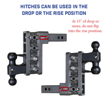 Load image into Gallery viewer, Gen-Y Hitch Mega Duty 32K Drop Hitch (2.5" or 3" Shank) 3″ Rise, 6″ Drop / 3″ Rise, 9″ Drop / 3″ Rise, 12″ Drop - 2.5" Hitch / 3″ Rise/ 6″ Drop / Hitch &amp; Dual-Ball Alternate Image