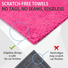 Load image into Gallery viewer, WASH&amp;WHIPS Edgeless Microfiber Coral Fleece with Ultrasonic Edge 3 Pack Alternate Image
