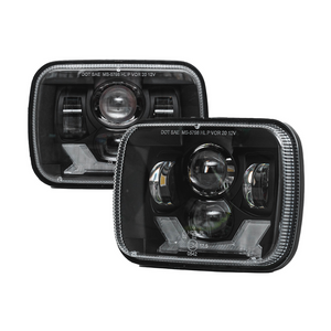 Xprite 5X7" LED Headlight with High/Low Beam & Daytime Running Light