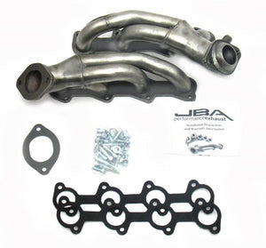 JBA Shorty Headers Ford Mustang SN95 4.6L 2V (99-04) CARB/Smog Legal 1 5/8" Stainless - Raw or Silver Ceramic Coating