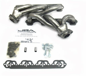 JBA Shorty Headers Ford F250 / F350 5.0L V8 (87-95) CARB/Smog Legal 1 1/2" Stainless - Raw or Silver Ceramic Coating