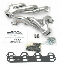 Load image into Gallery viewer, JBA Shorty Headers Ford F250 / F350 5.0L V8 (87-95) CARB/Smog Legal 1 1/2" Stainless - Raw or Silver Ceramic Coating Alternate Image
