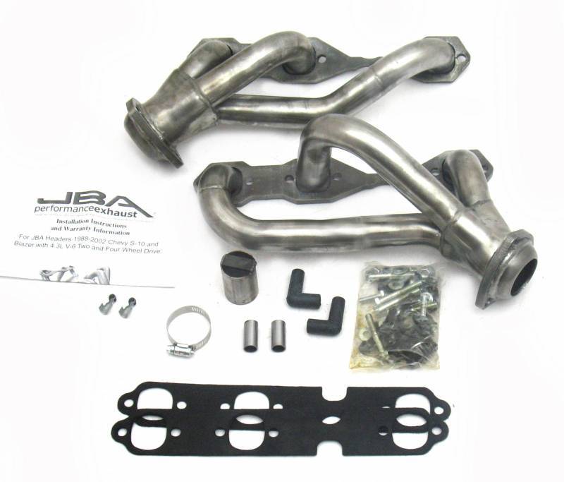 MAKUANG Stainless Steel Shorty Exhaust Header For 1990-2001 Chevy S10 GMC Sonoma Blazer 4.3L 4WD