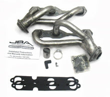 Load image into Gallery viewer, JBA Shorty Headers GMC Sonoma 4.3L V6 (88-95, 02-03) CARB/Smog Legal 1 1/2" - Stainless Raw or Silver Ceramic - Raw Alternate Image