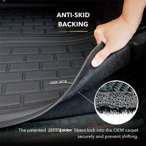 3D MAXpider Cargo Liner Hummer H3 (05-10) Stowable Kagu Black Rubber - Behind 2nd Row Seats -