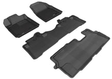 Load image into Gallery viewer, 3D MAXpider Floor Mats Honda Pilot (09-15) All-Weather Kagu Series Black - Front / Second / Third  Row Alternate Image