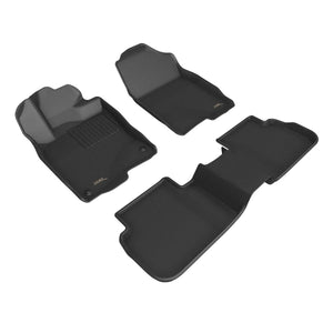 3D MAXpider Floor Mats Acura Integra (2022-2024) All-Weather Kagu Series Black - w/ or w/o Rear USB Port