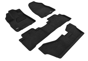 3D MAXpider Floor Mats Acura MDX (2017-2020) All-Weather Kagu Series Black - 6 or 7 Seaters