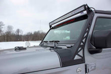 Load image into Gallery viewer, Fishbone Offroad Windshield Light Bracket Jeep Wrangler JL (18-23) Black Textured Powder Coat Alternate Image