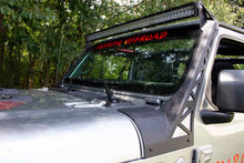 Load image into Gallery viewer, Fishbone Offroad Windshield Light Bracket Jeep Gladiator GT (20-23) Black Textured Powder Coat Alternate Image
