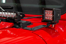 Load image into Gallery viewer, Fishbone Offroad Cowl Light Brackets Jeep Gladiator JT (20-23) Black Textured Powder Coat Alternate Image