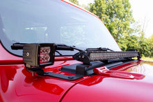 Load image into Gallery viewer, Fishbone Offroad Cowl Light Brackets Jeep Gladiator JT (20-23) Black Textured Powder Coat Alternate Image