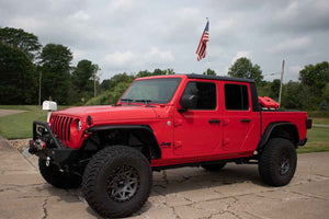 Fishbone Offroad Bed Storage Rack Jeep Gladiator JT (20-23) Black Powder Coated Steel