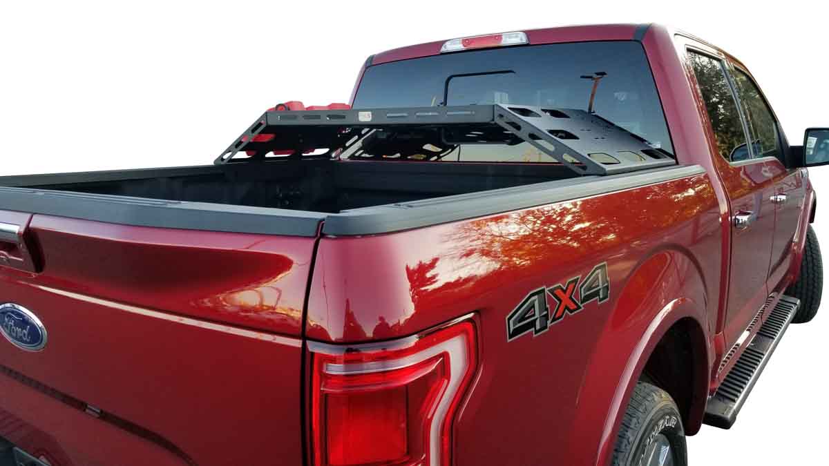 Fishbone Offroad Bed Storage Rack Ford F150 (05-22) Black Powder Coate