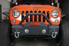 Load image into Gallery viewer, Fishbone Offroad Front Bumper Jeep Wrangler JK (07-18) [Stubby Winch Winch] with or without LED Light Provision - Yes Alternate Image