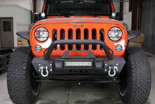 Load image into Gallery viewer, Fishbone Offroad Front Bumper Jeep Wrangler JK (07-18) [Stubby Winch Winch] with or without LED Light Provision - Yes Alternate Image