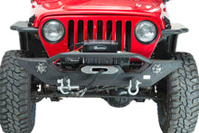 Load image into Gallery viewer, Fishbone Offroad Front Winch Bumper Jeep Wrangler YJ (87-96) TJ (97-06) [with LED's] Black Textured Powder Coat Alternate Image