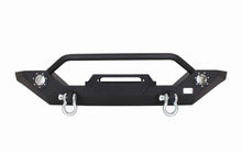 Load image into Gallery viewer, Fishbone Offroad Front Winch Bumper Jeep Wrangler YJ (87-96) TJ (97-06) [with LED's] Black Textured Powder Coat Alternate Image