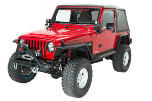 Fishbone Offroad Piranha Front Bumper Jeep Wrangler TJ (97-06) Bumper Only/ w/ Stinger/ w/ Winch Guard