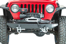 Load image into Gallery viewer, Fishbone Offroad Piranha Winch Plate Jeep Wrangler TJ (97-06) Black Textured Powder Coat Alternate Image
