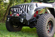 Load image into Gallery viewer, Fishbone Offroad Front Bumper Jeep Gladiator JT (20-23) [Mako Stubby Type] Textured Black - Default Title Alternate Image