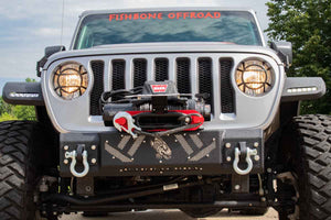 Fishbone Offroad Front Bumper Jeep Wrangler (07-22) [Barracuda Type] Stubby Modular