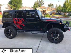 Fishbone Offroad Scale Armor Jeep Wrangler JK (07-18) Gloss Black Powder Coat