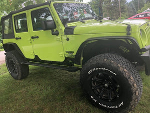 Fishbone Offroad Scale Armor Jeep Wrangler JK (07-18) Gloss Black Powder Coat