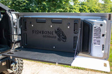 Load image into Gallery viewer, Fishbone Offroad Tailgate Table Jeep Wrangler JK (07-18) Black Powder Coated Steel - Default Title Alternate Image