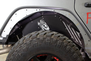 Fishbone Offroad Inner Fenders Jeep Wrangler JL (18-23) Black Powder Coated Aluminum