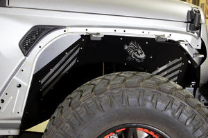 Fishbone Offroad Inner Fenders Jeep Gladiator GT (20-23) Black Powder Coated Aluminum