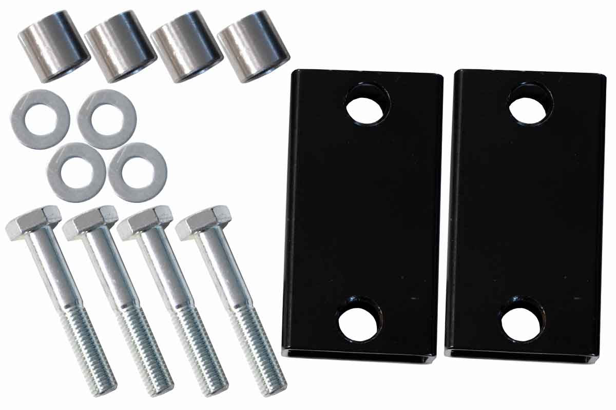1-Inch Front Leveling Lift Kit – Aluminum – Fits Jeep Wrangler JK 2007-18 – Black