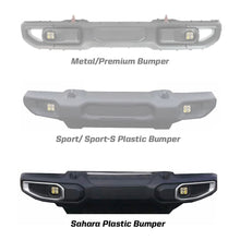 Load image into Gallery viewer, Baja Designs Pocket Fog Light Kit for Jeep Gladiator (20-26) Wrangler JL (18-26) Squadron-R SAE / Sport / Pro with Amber or Clear Lens - Sahara OE Plastic / SAE / Clear Alternate Image