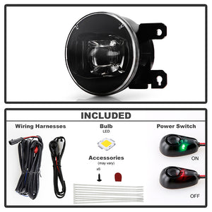 Spyder Full LED Fog Lights Ford Bronco (21-23) [OEM Style w/ Universal Switch] Black Housing