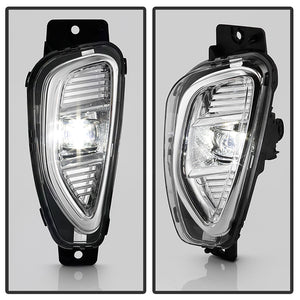 Spyder Full LED Fog Lights Ford Escape (20-22) [OEM Style w/ Switch] Clear Lens