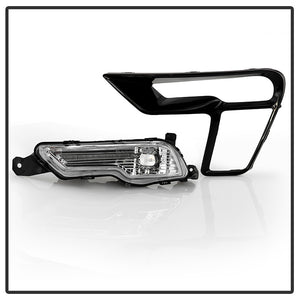 Spyder Full LED Fog Lights Ford Explorer (18-19) [OEM Style w/ Switch] Clear Lens