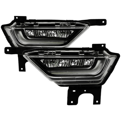 Spyder Full LED Fog Lights Ford F150 (21-23) [OEM Style w/ Switch & Cover] Clear Lens