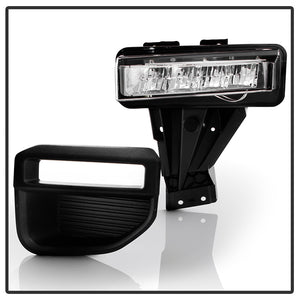 Spyder Full LED Fog Lights Ford F250/F350 Super Duty (20-22) [OEM Style w/ Switch] Clear Lens