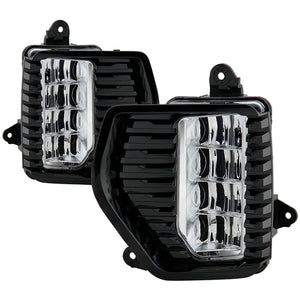 Spyder Full LED Fog Lights GMC Sierra 1500 Denali (19-20) [OEM Style w/ Switch] Black Housing