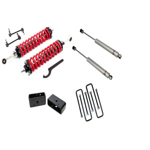 Freedom Offroad Lift Kits Toyota Tacoma (05-23) 2.5-5" Adjustable Coilovers / 3" Rear Blocks w/ U Bolts & Shocks