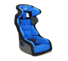 Load image into Gallery viewer, NRG Competition Racing Seat (Carbon Fiber Fixed Back, Medium) FIA Approved - Full Halo Head Compartment FRP-RS700 - Blue / Thick Pads Alternate Image